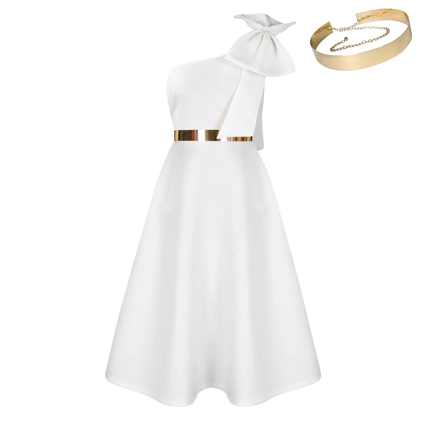 Elegant One Shoulder Dress for Women | Luxurious Summer Fashion