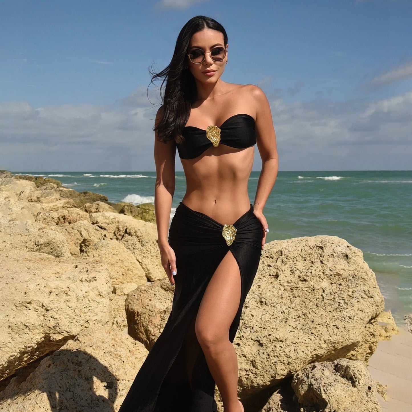 Shiny Star Bikini and Cover Up | Sexy Women's Swimwear Set
