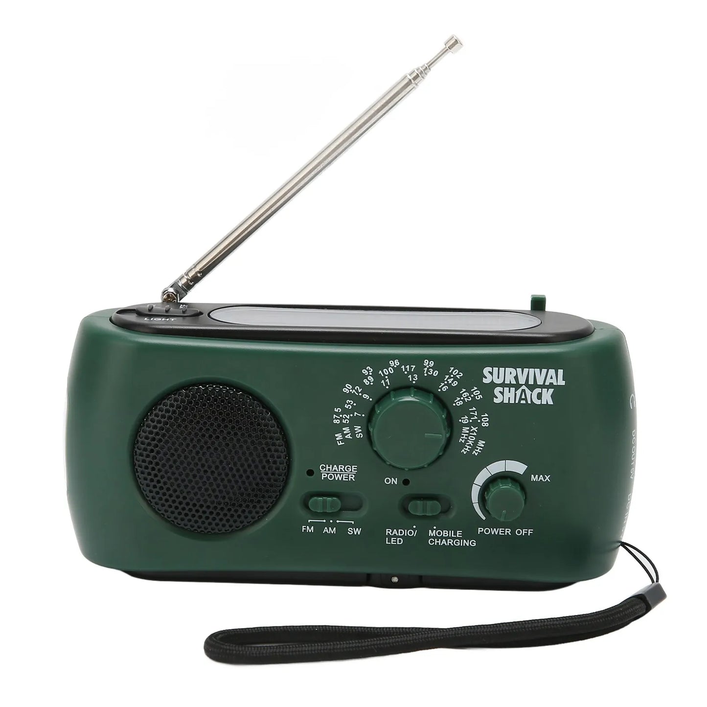 Portable Hand Crank Weather Radio with LED Torch | Multi-Band