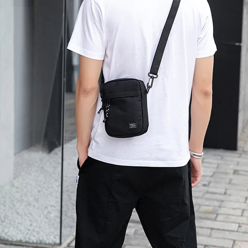 Casual Small Oxford Cloth Shoulder Bag for Men and Women
