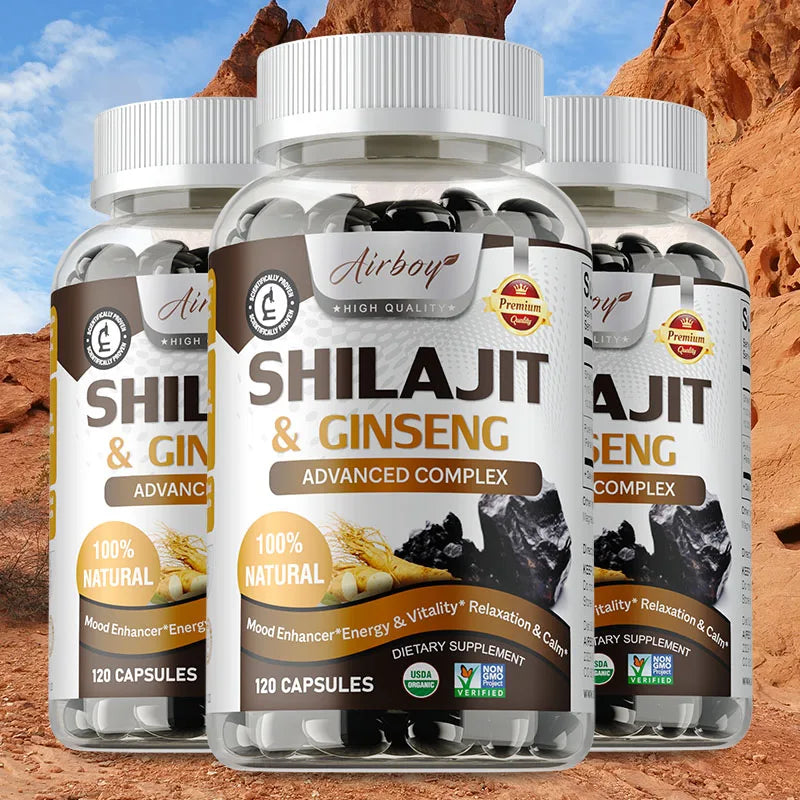 Energy & Vitality Support - Shilajit & Ginseng Supplements