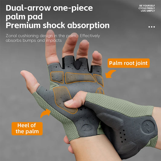 Guantes de ciclismo sin dedos cómodos | Resistentes a impactos y transpirables
