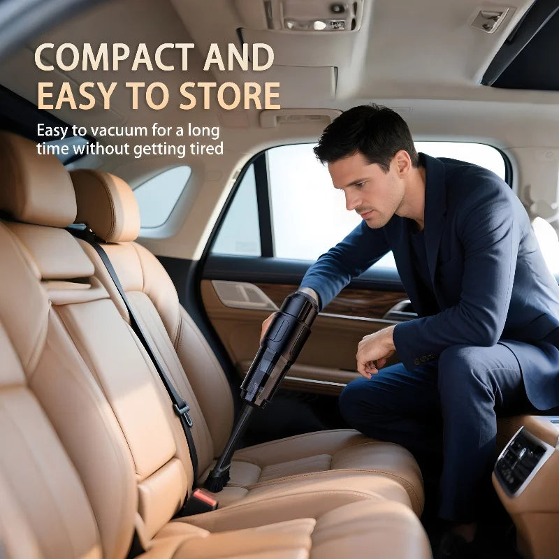 Cordless Handheld Car Vacuum Cleaner | Low Noise & Dual Filtration