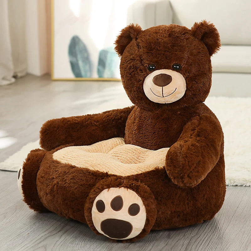 Adorable Plush Cartoon Animal Sofa Chair for Kids | Cozy & Fun