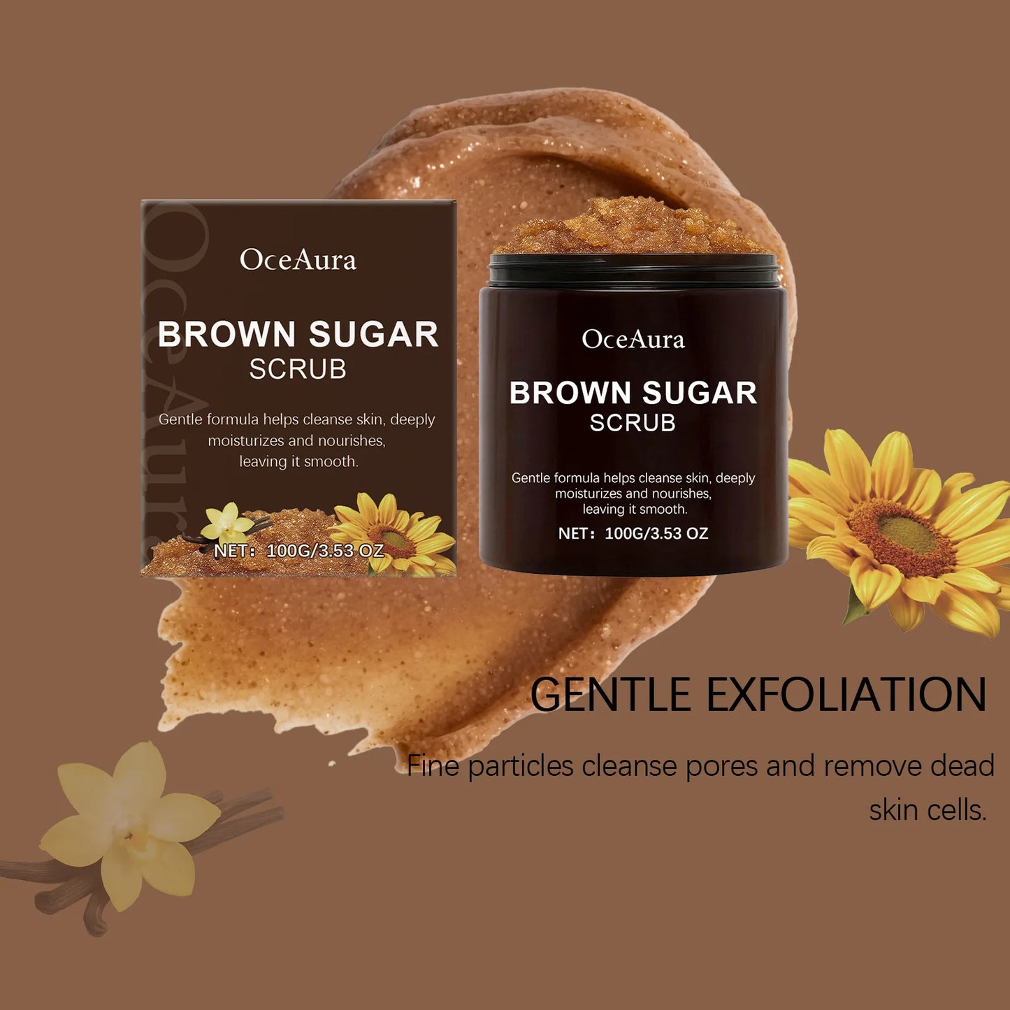 Exfoliating Brown Sugar Scrub for Body | Deep Clean & Moisturize