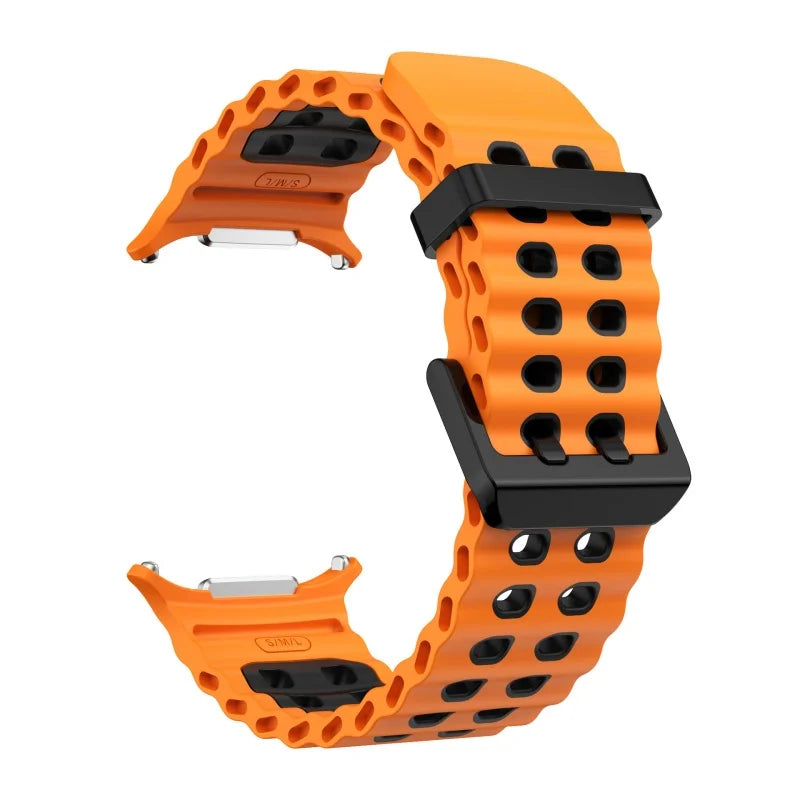Silicone Sports Strap for Galaxy Watch | Breathable Marine Band