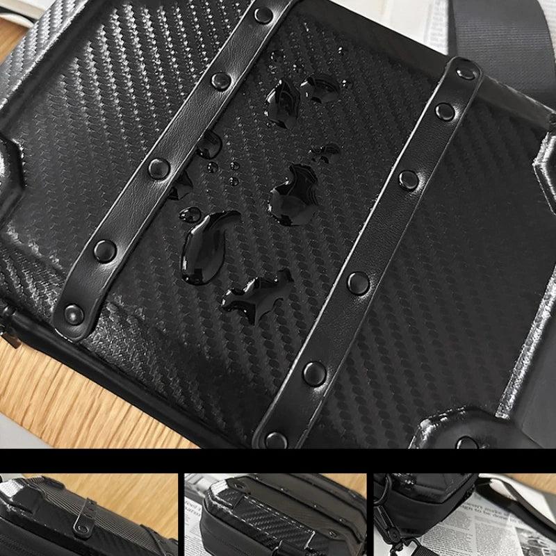Luxury Mini Messenger Bag for Men | Stylish Pu Leather Crossbody