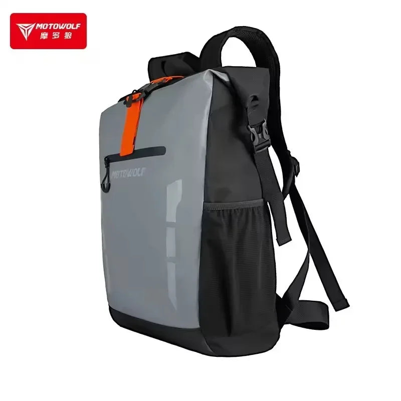 Waterproof Motorcycle Backpack | Large Capacity Reflective Cycling Bag