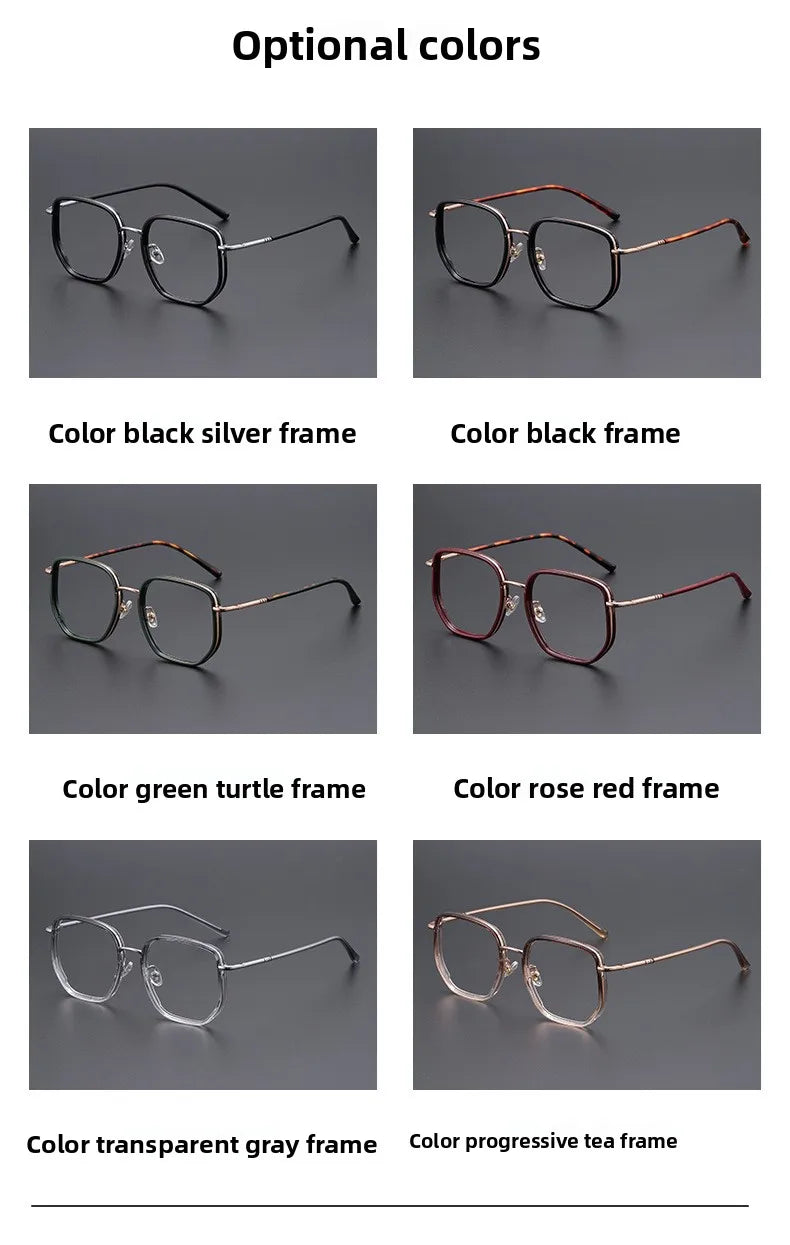 Stylish Photochromic Progressive Glasses for Women | Blue Light Blocking