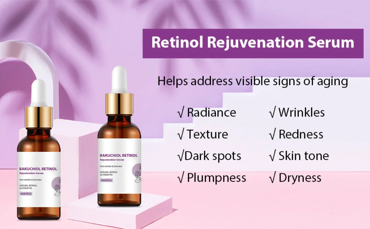 2PCS Bakuchiol Retinol Rejuvenation Serum for Youthful Skin