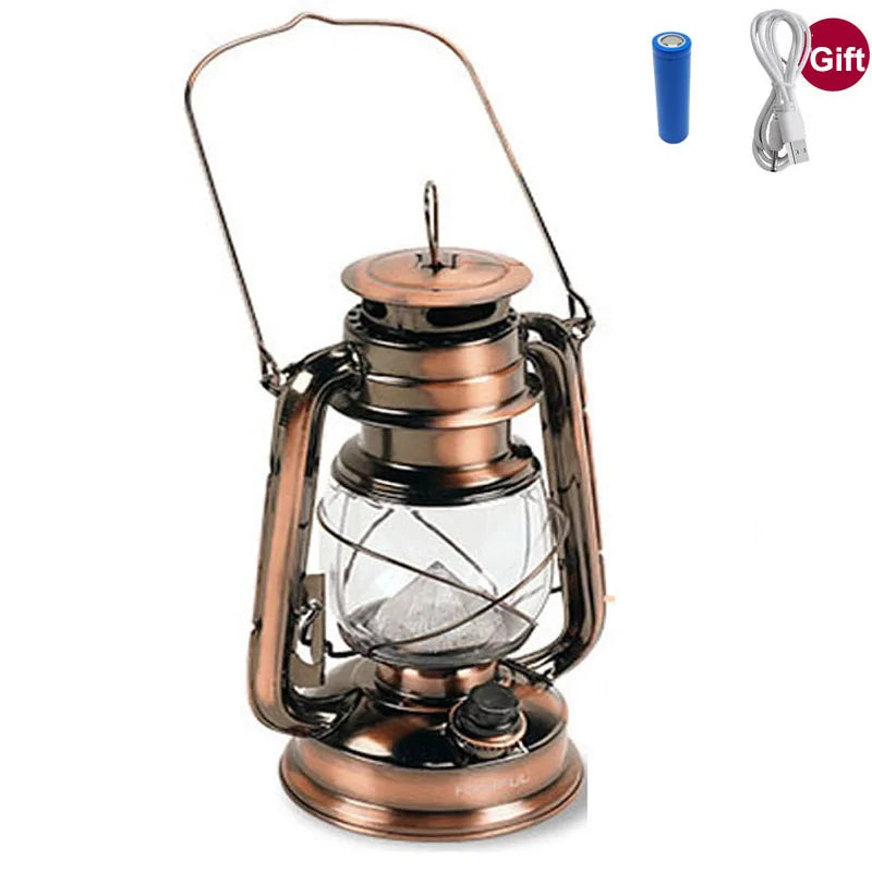 Rechargeable Vintage Camping Lantern | Essential for Outdoor Fun