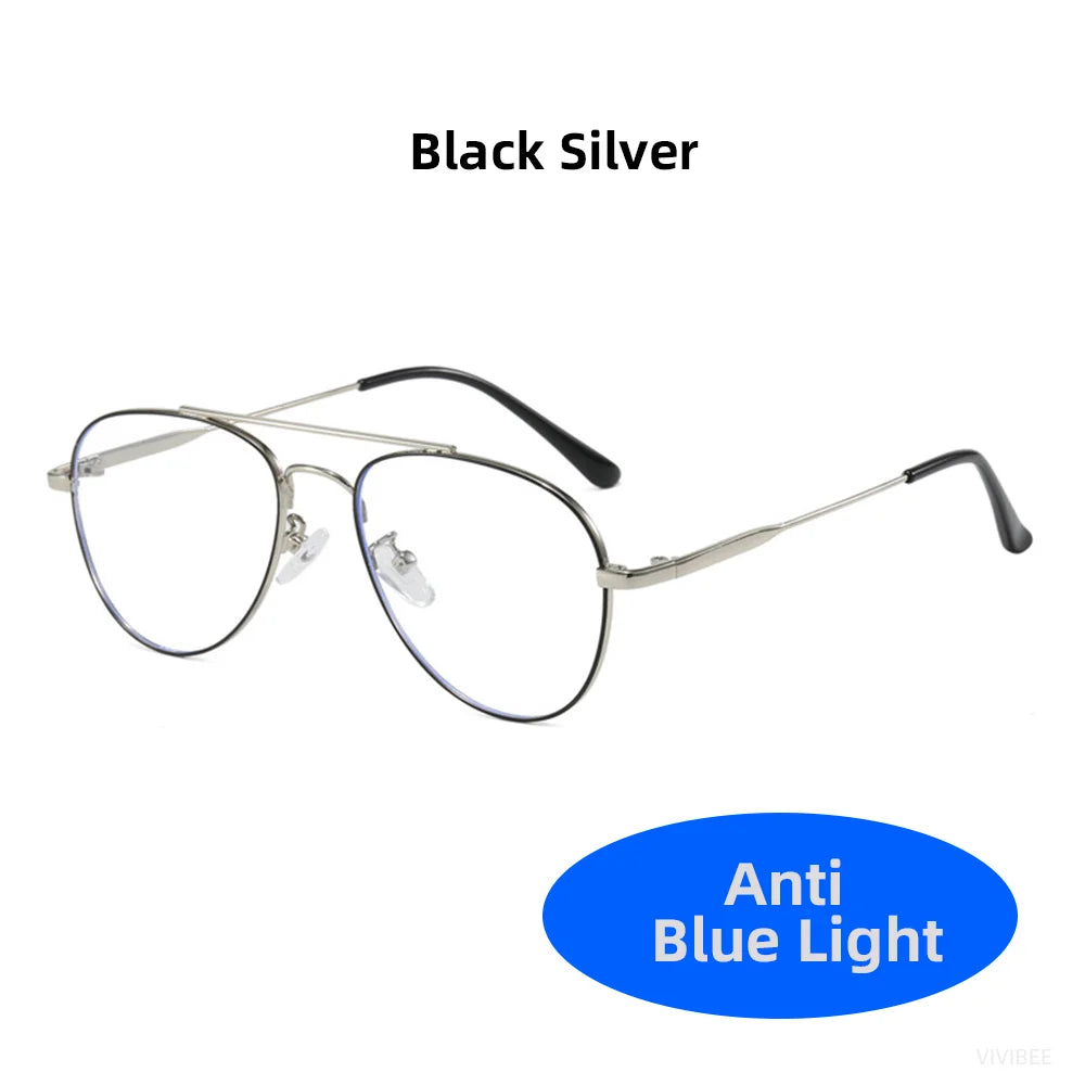 Stylish Retro Blue Light Blocking Glasses for Digital Comfort