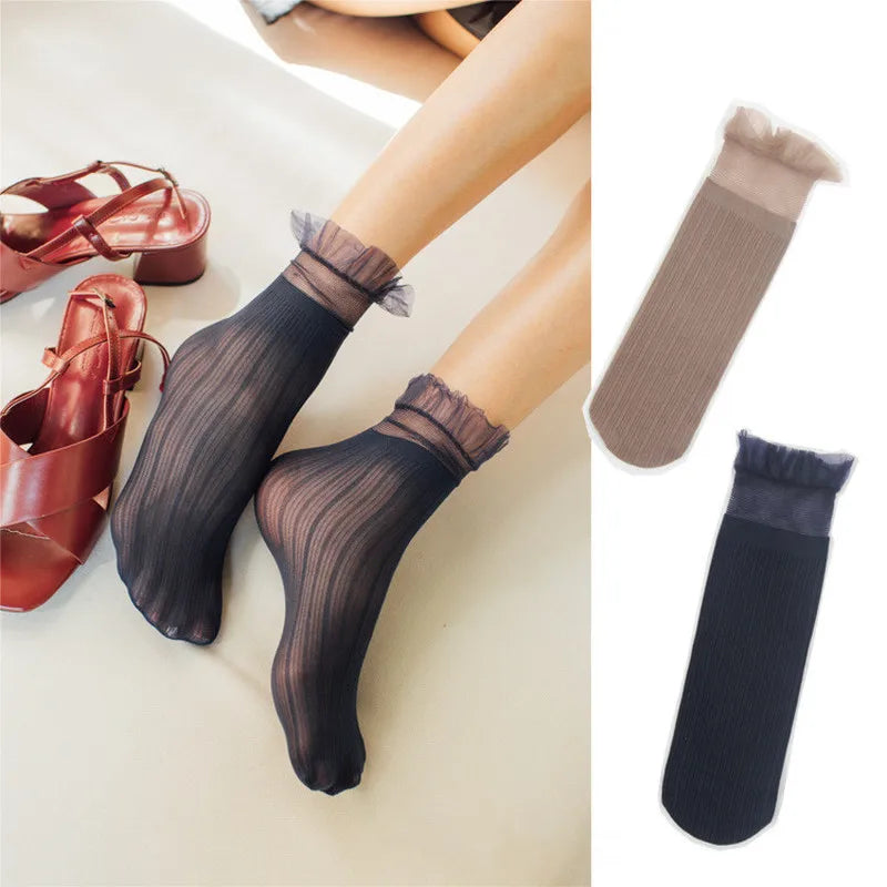 Women's Sexy Lace Socks | Cute Kawaii Fashionable Long Socks