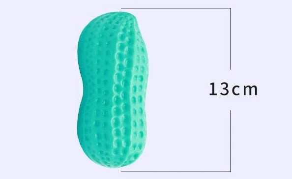 Interactive Dog Chewing Toy | Peanut Shaped Squeaker for Teeth Care