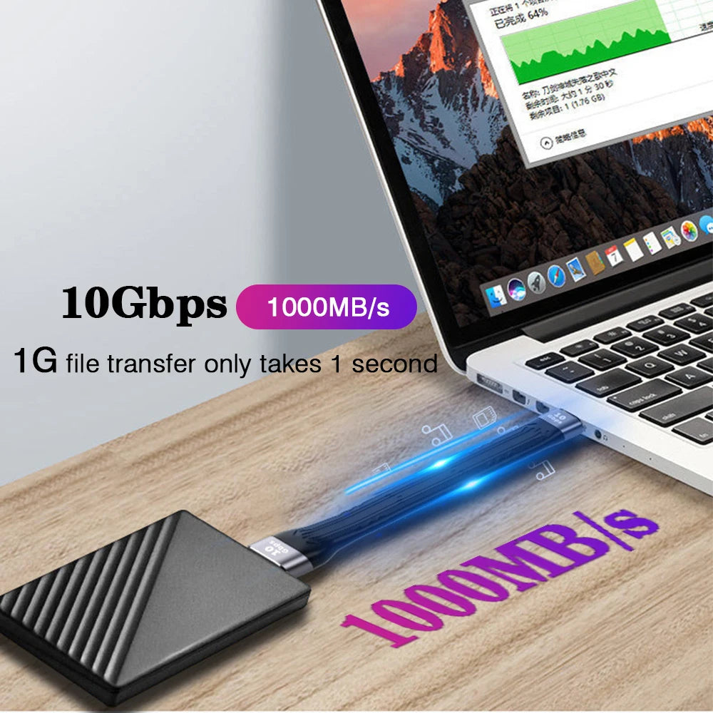 USB 3.1 10Gbps Data Transfer Cable | Fast Charging & High-Speed