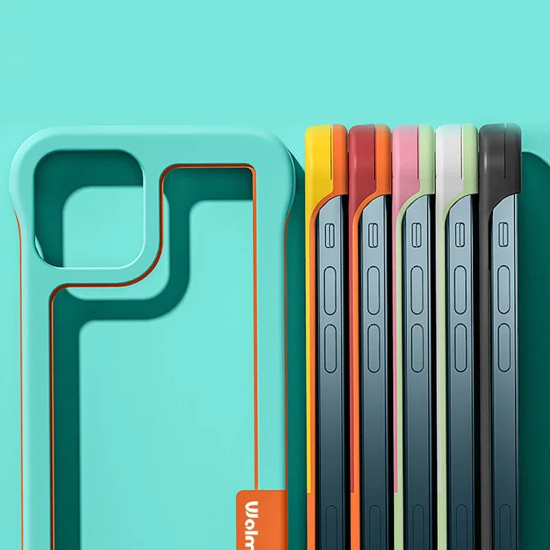 Colorful TPU Bumper Cover for iPhone 15 ProMax & Plus