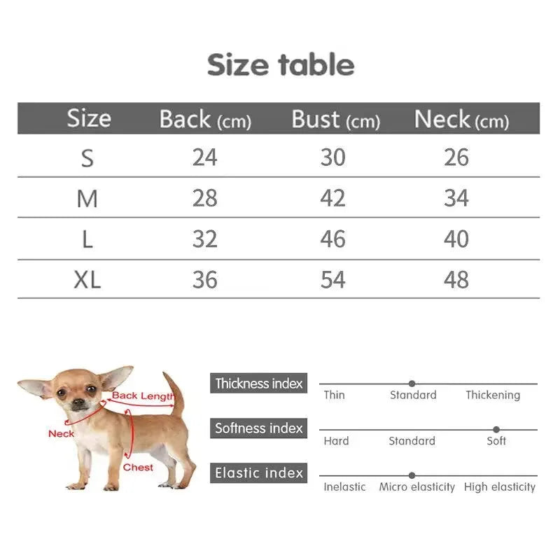 Ropa de invierno cálida de forro polar para perros | Chaquetas cómodas para perros pequeños