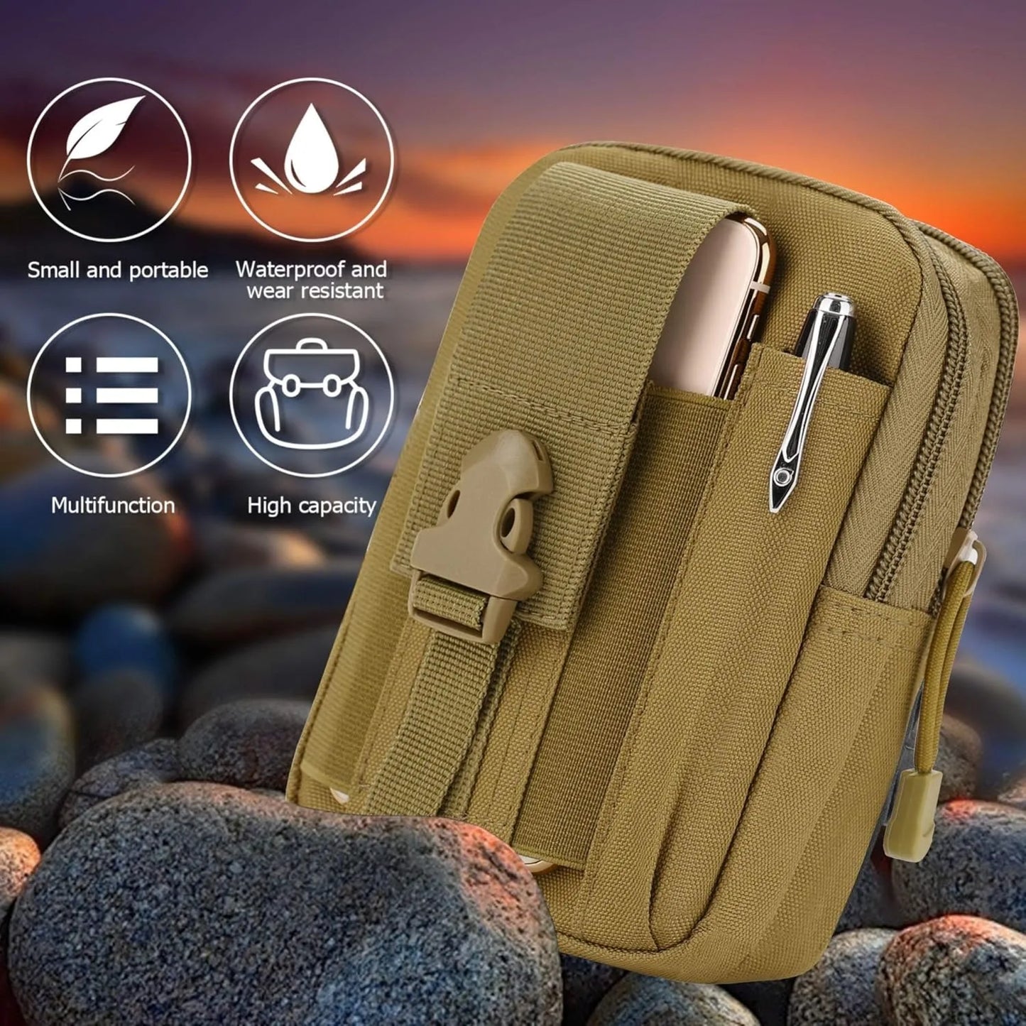 Universal Tactical Phone Bag | EDC Waist Bag for Outdoor Gear
