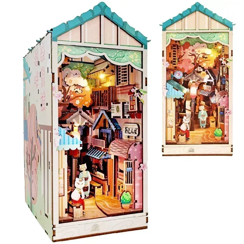 Kit de rincón de lectura de castillo en miniatura para montar | Encantadora experiencia de manualidades