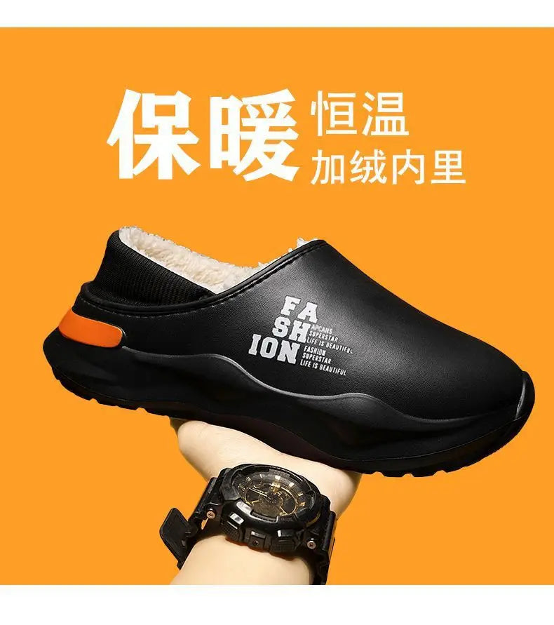 Men's EVA Waterproof Outdoor Slippers | Cozy Winter House Shoes
