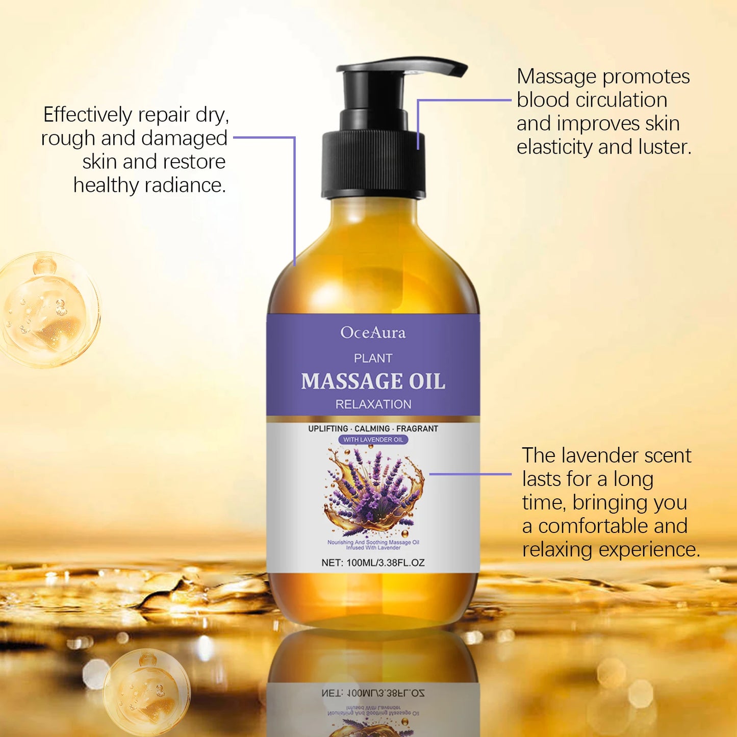 Lavender Aromatic Body Oil | Moisturizing & Relaxing Skin Care