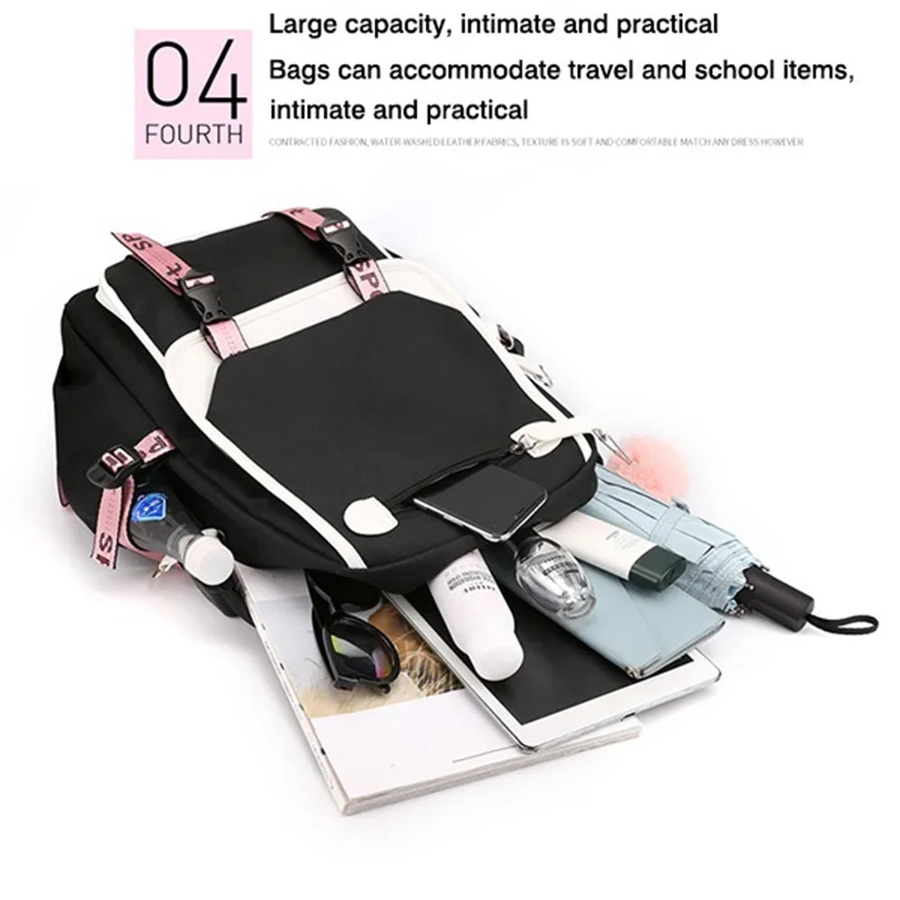 Cute Anime Cat Kawaii Backpack for Girls | Perfect Back to School Bag