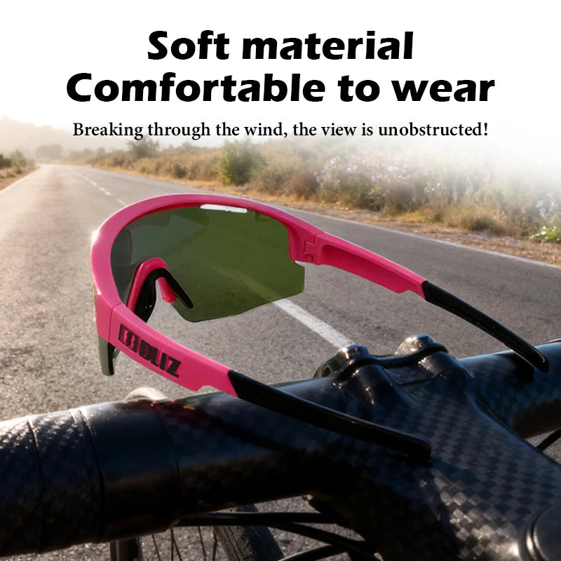 B Bliz Fusion Cycling Sunglasses Men Bicycle Racing Riding Glasses UV400 Photochromic MTB Outdoor Sports Camping Golf Equipment