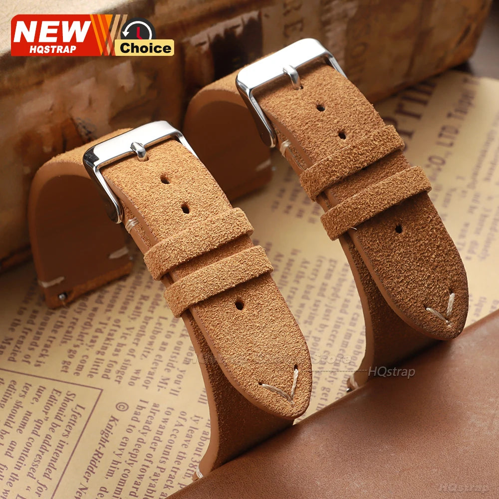 Soft Suede Watch Straps | Adjustable Quick Release Bands for Watches