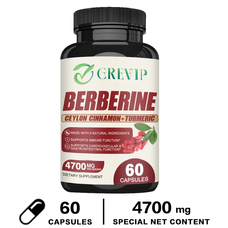 Natural Berberine Capsules for Weight Loss & Heart Health
