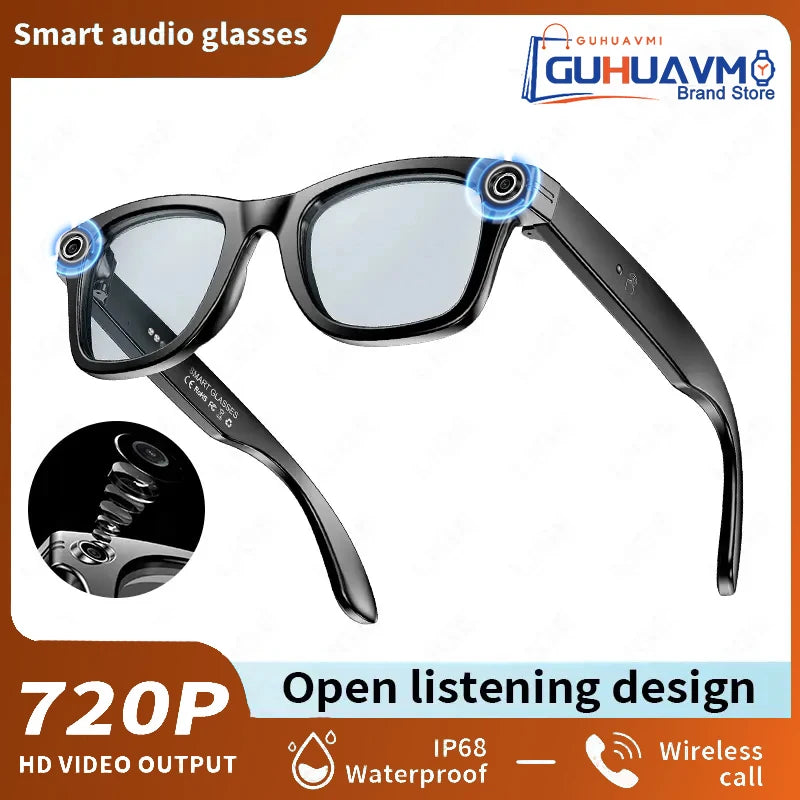 AI Smart Glasses with HD Camera & Translation Features