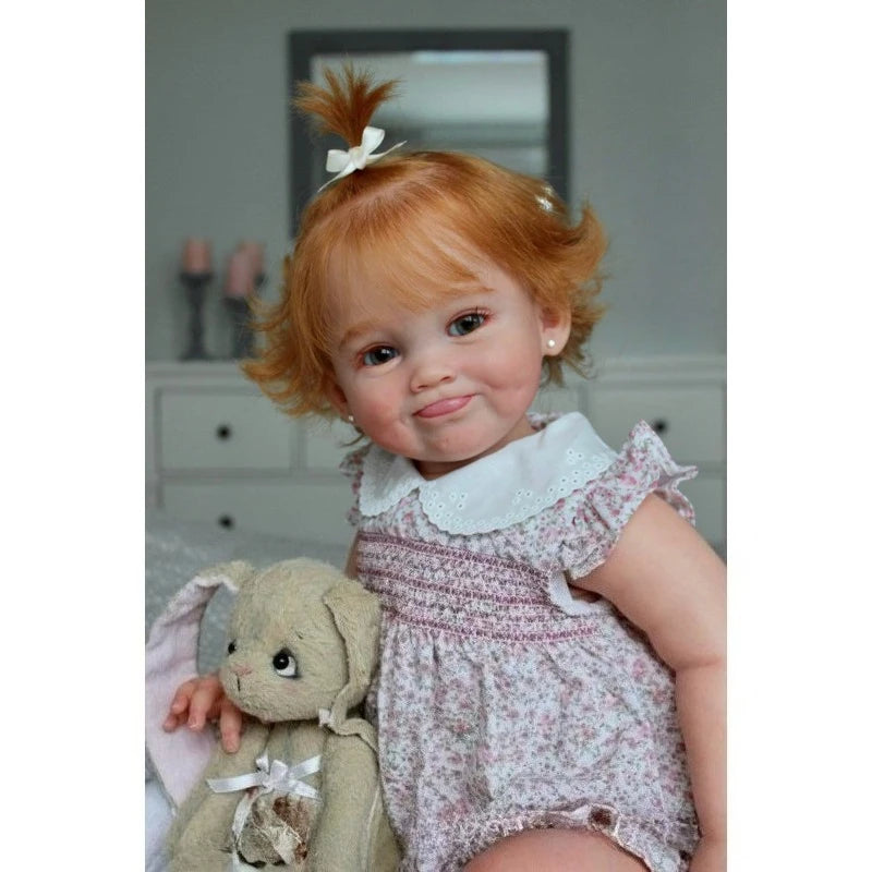24 Inch Reborn Doll Kit | DIY Unassembled Baby Doll with Curly Hair
