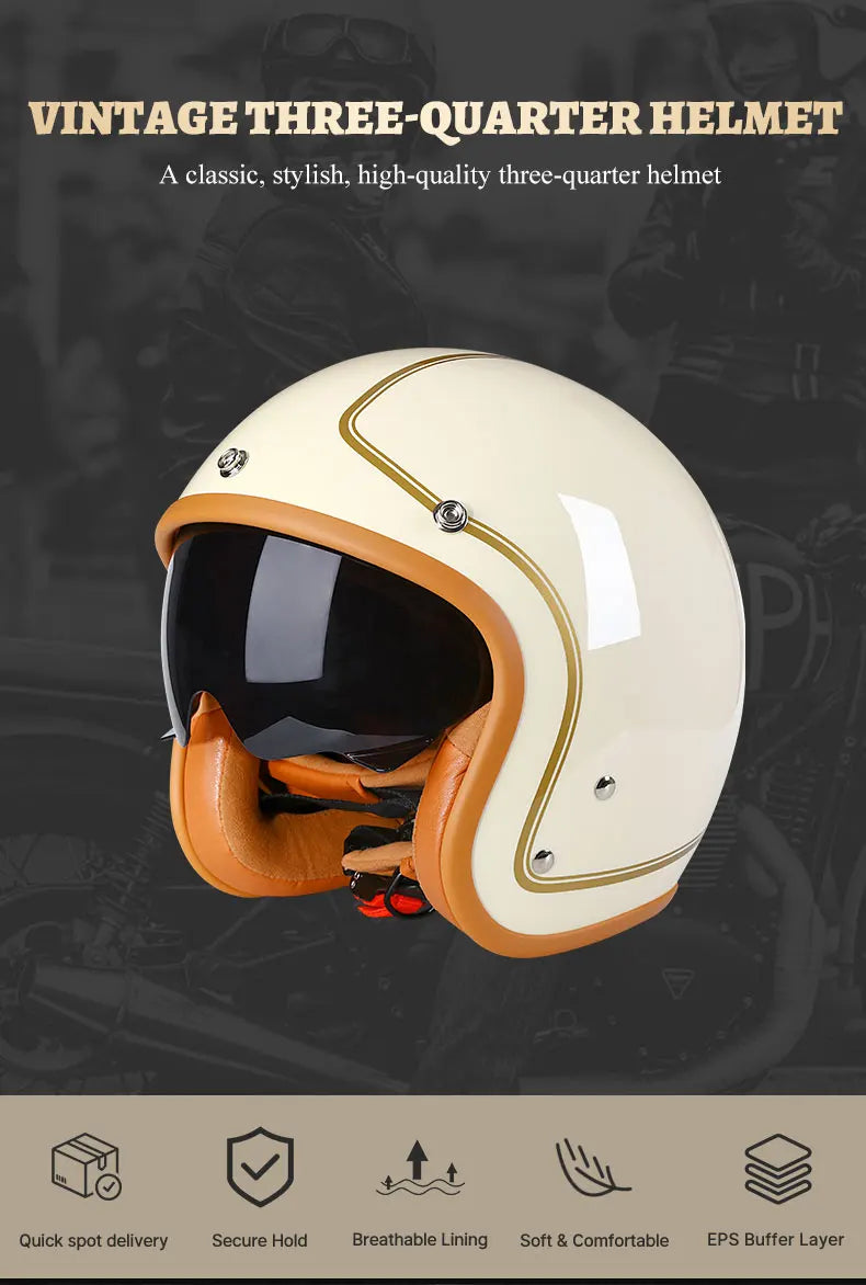 Stylish Lightweight Jet Helmet for Men and Women | Safe Riding Gear
