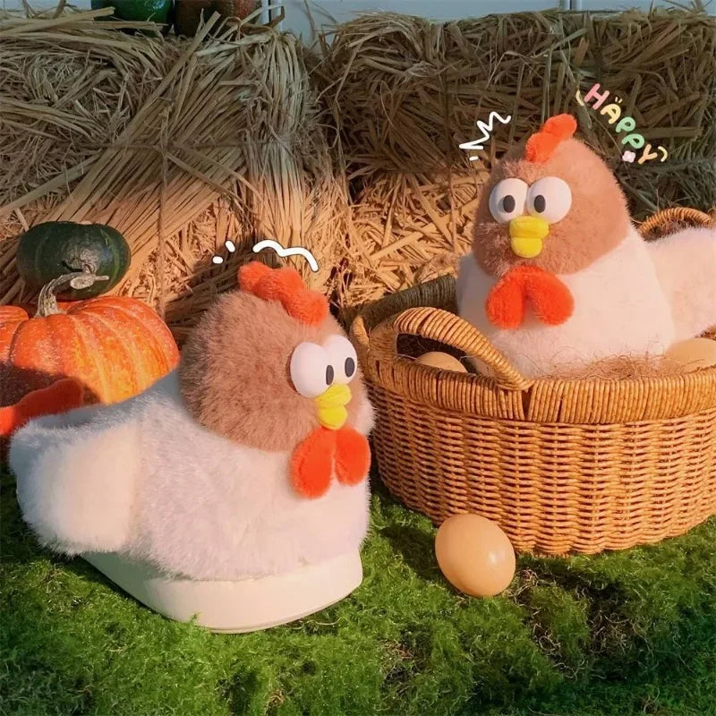 Women's Cute Chick Plush Slippers | Fluffy Warm Winter Shoes