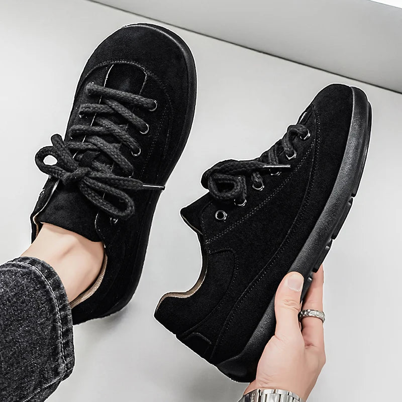 Thick Sole Breathable Anti Slip Sneakers | Stylish Men's Casual Shoes