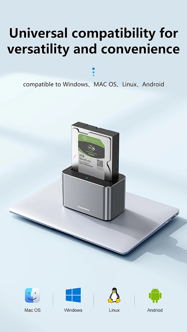 2.5/3.5 Inch SAS/SATA Hard Disk External Case | USB 3.0 Docking Station