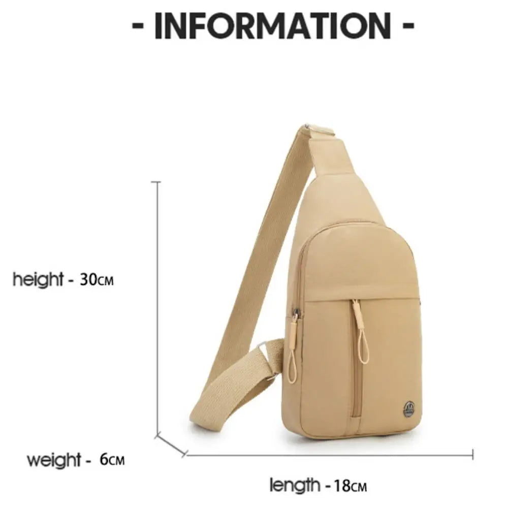 Multifunctional Women's Nylon Chest Bags | Stylish Waist Bag