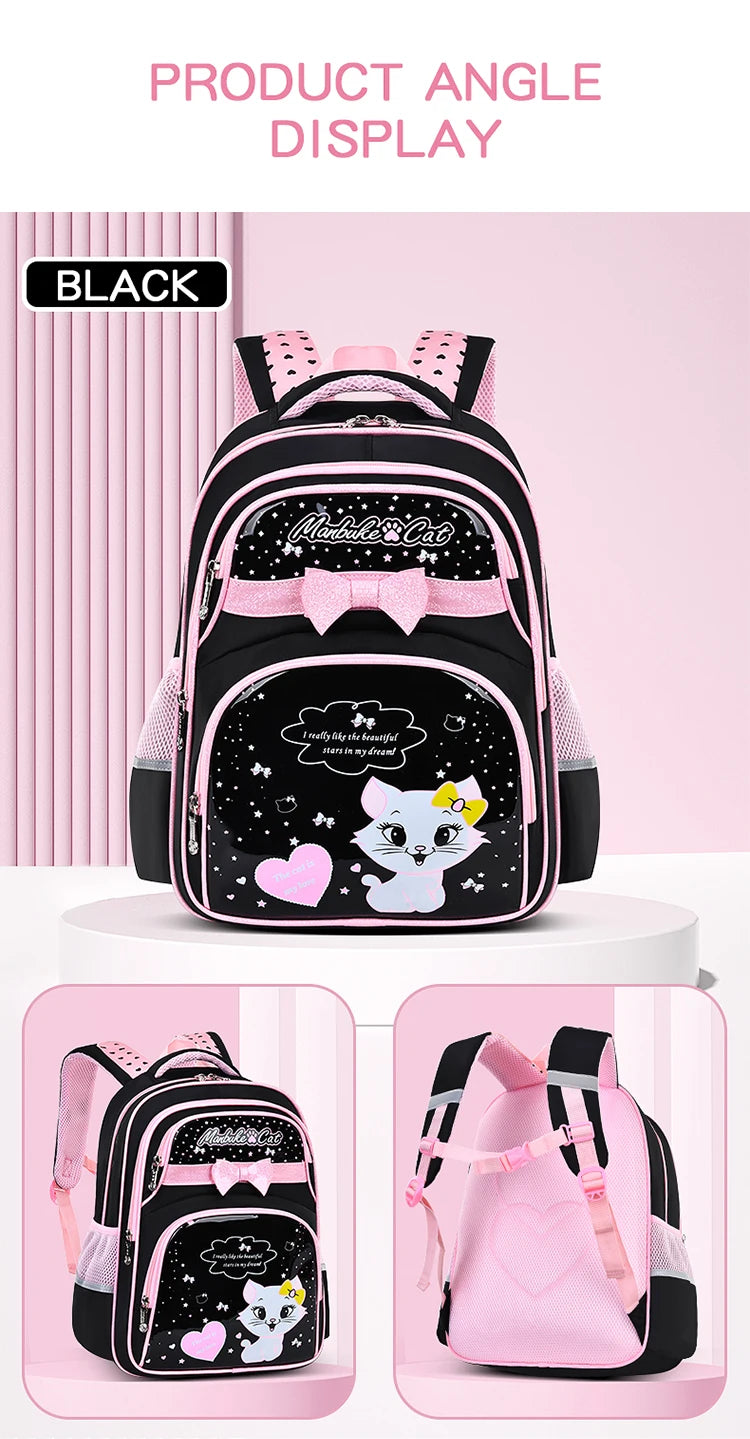 Cute Kitten Shoulder Bag | Adorable Backpack for School Girls