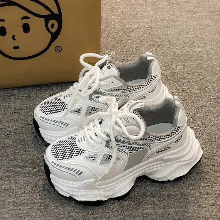 Fashionable Casual Platform Sneakers for Women | Comfortable Sports Shoes