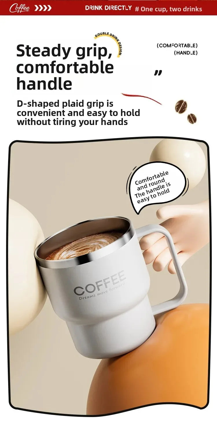 Double Layer Stainless Steel Coffee Mug | Insulated Drinkware