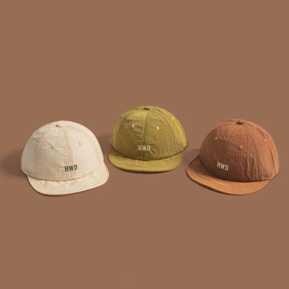 Korean Plaid Mesh Baseball Cap | Quick Dry Unisex Outdoor Hat