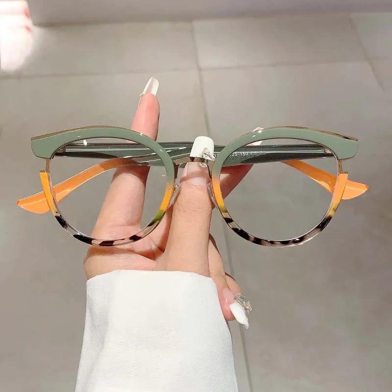 Stylish Cat Eye Eyeglasses | Trendy Colorful Computer Specs