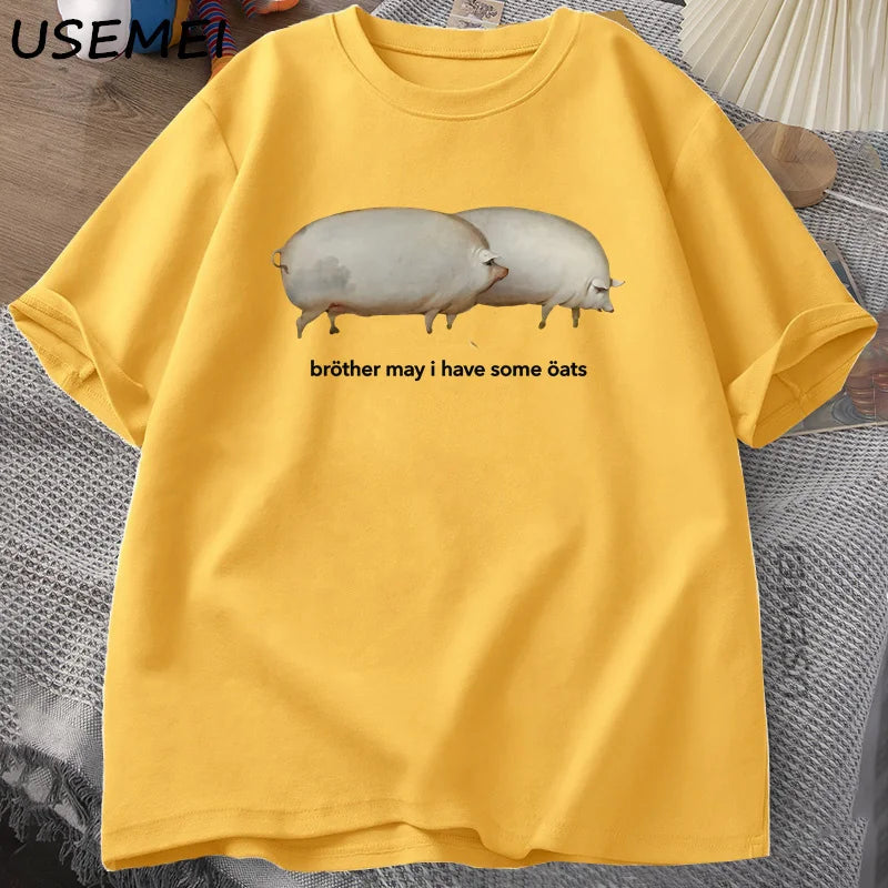 Funny Pig Graphic T-Shirt for Men and Women | Casual Summer Tee