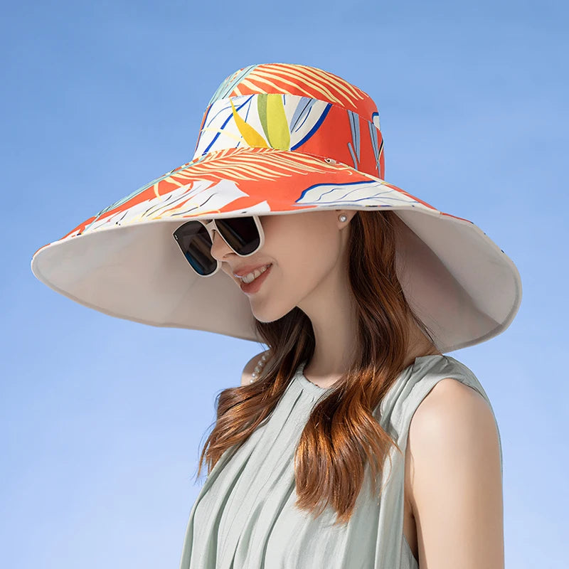 Women's Double-Sided Cotton Fisherman Hat | Sun Protection Hat