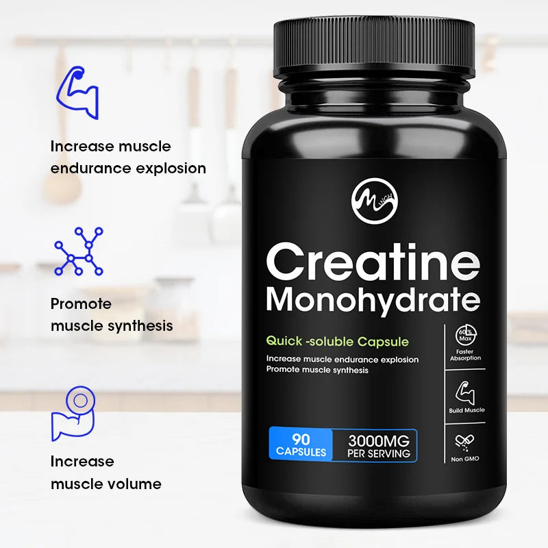 Creatine Monohydrate Capsules | Enhance Energy & Performance