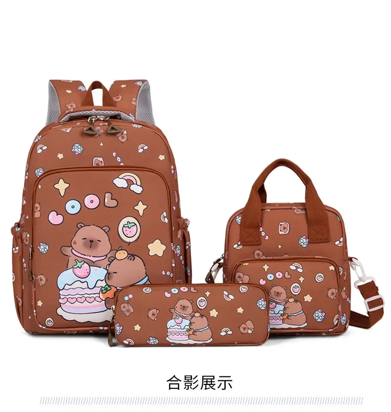 Colorful 3-Piece Backpack Set for School | Fun & Functional