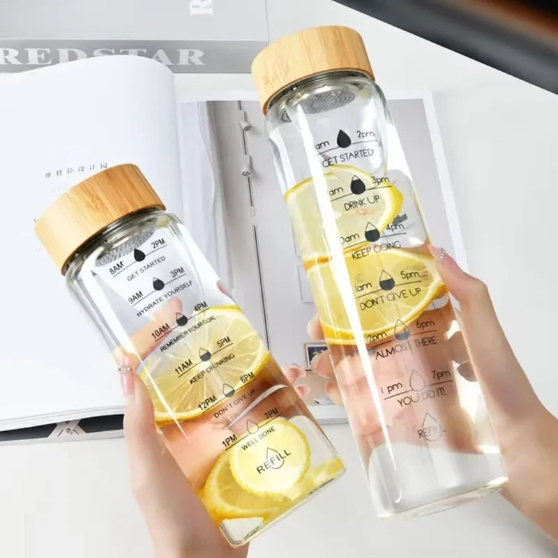 1000ml Borosilicate Glass Bottle with Bamboo Lid & Infuser