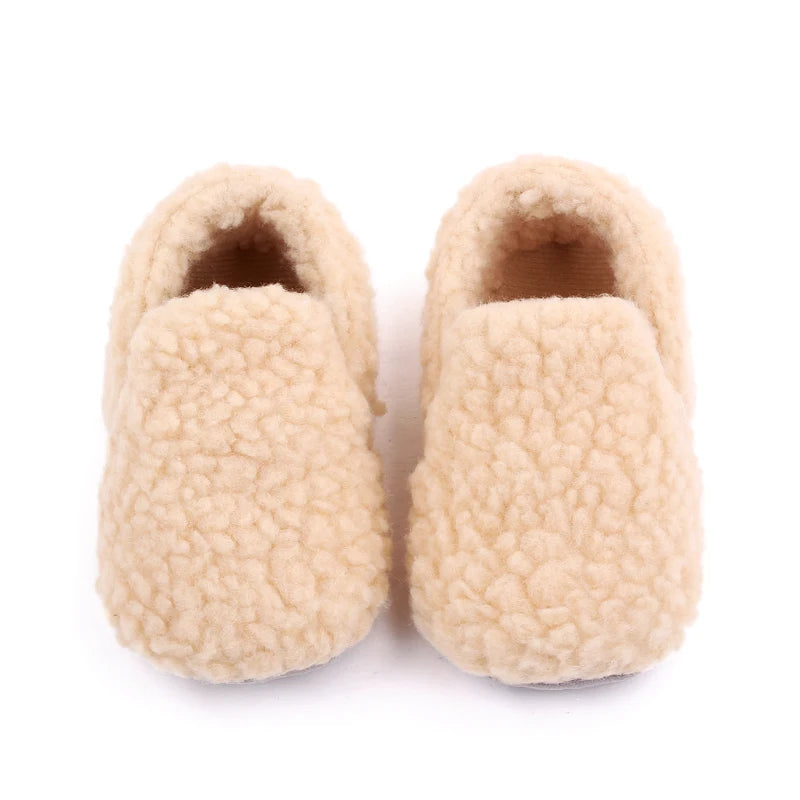 Soft Cotton Baby Prewalking Shoes | Non-Slip Winter Footwear
