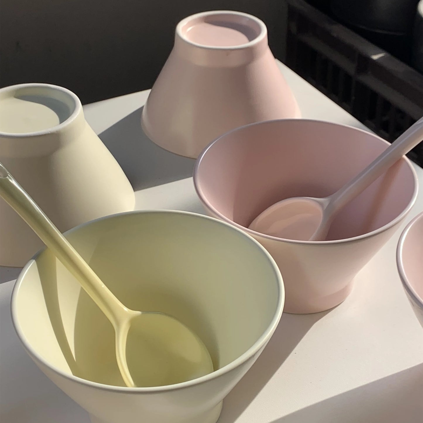 Multipurpose Ceramic Hat Bowl Set with Spoon | Perfect for All Meals