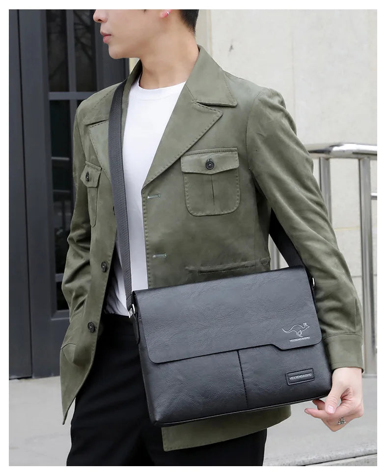 Stylish PU Leather Business Shoulder Bag | Ideal for Professionals