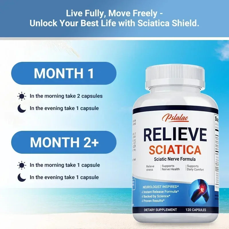 Natural Sciatica Relief Capsules for Joint & Nerve Health